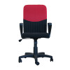 Кресло "Квадро Н" №2 (гоб/кзам, пластик) гобелен чёрный + спинка красная
