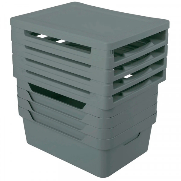 Комод на колёсах "Luxe" 4 ящика (Серый) Комод на колёсах "Luxe" 4 ящика (Серый)