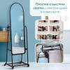 Напольное зеркало на колёсиках мод."А44" (чёрный)