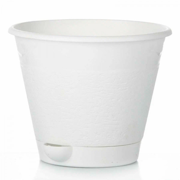 Горшок цветочный "Мадера" 1,5 л (белый) Горшок цветочный "Мадера" 1,5 л (белый)