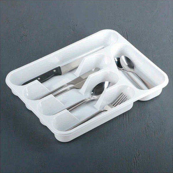 М 1140 Лоток - вкладыш для столовых приборов (белый) М 1140 Лоток - вкладыш для столовых приборов (белый)