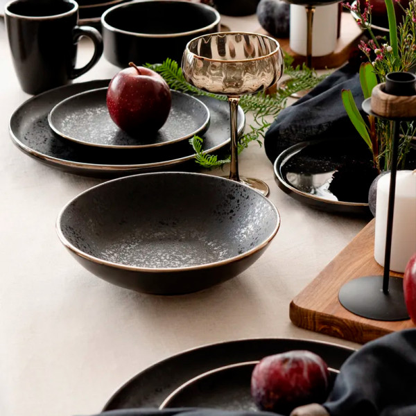 Тарелка десертная 18см 19S509S/P Elite black Тарелка десертная 18см 19S509S/P Elite black