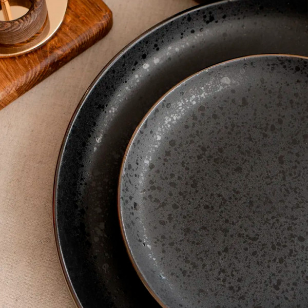 Тарелка десертная 18см 19S509S/P Elite black Тарелка десертная 18см 19S509S/P Elite black