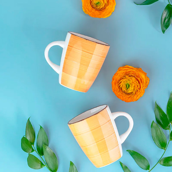 Кружка "Браш" 360 мл (Оранжевая) Кружка "Браш" 360 мл (Оранжевая)