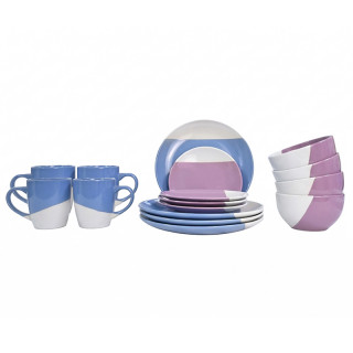 Набор посуды 16pcs-19 16 предметов (12 тарелок+ 4 кружки)