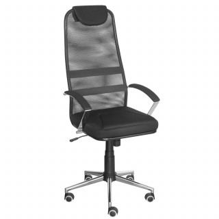 Кресло Ленайс (мет.каркас) (сид.ортопед) подл.хром Турция,крест.хром, кол JL