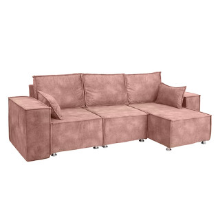 Диван Авалон "3" гоб.stock (с подушками), угловой розовый