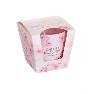 Ароматизированная свеча в стакане BARTEK "Вишневый цвет (Cherry Blossom)"