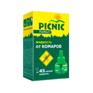 Средство инсектицидное "Picnic Family жидкость от комаров", 45 ночей, 30мл.