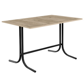 Стол 1200х800 (L-образн. каркас, 16 мм) Дуб крафт серый