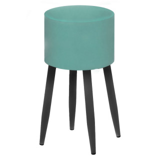 Пуфик "Тампа" d30 цв.каркас (кзам PU/гоб.stock) BINGO MINT