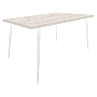 Стол разборный "Базилик" (1200х800 столешница F цв.Люкс) Дуб крафт белый