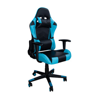Кресло мод GC-6 черный/голубой (ВИ)