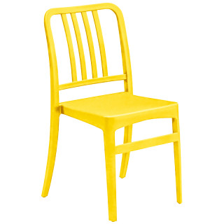 Стул пластиковый "Джеф" разноцв., м/п жёлтый