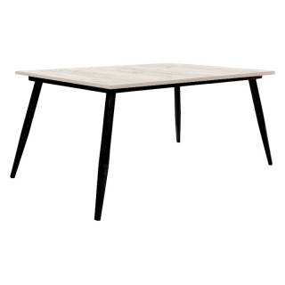 Стол Мадлен (1600х800 столешница 16 мм цв.Люкс) Дуб крафт белый