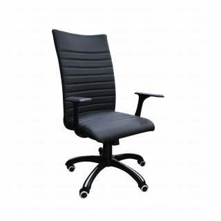 Кресло "Слим" (подл.пл.Г-17, крест.пл.d416/670-1/680/700, кол JL) кзам1 чёрный