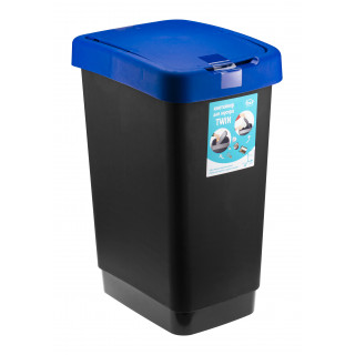 МП2469 Контейнер для мусора "ТВИН" 25 л (синий)