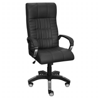 Кресло "Плутон" (кзам А.О.Д/stock,жакк, подл.пл.818/1 (кзам), крест.пл.d680, кол JL, ДДС) чёрный