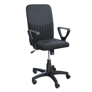 Кресло "Квадро Н" №2 (гоб/кзам, пластик) гобелен чёрный