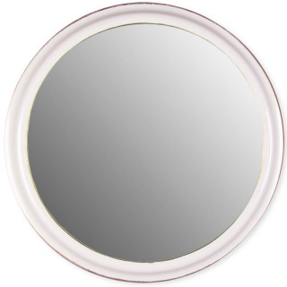 Зеркало интерьерное настенное в круглом корпусе d=48 см, белый с золотом