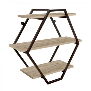 Полка навесная "Пронто" дуб крафт серый