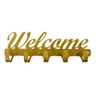 Вешалка-ключница настенная, металлическая "Welcome"