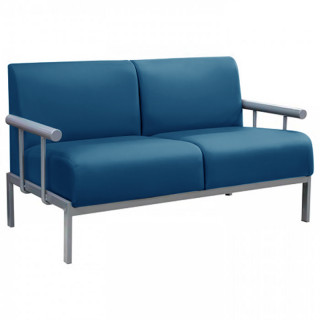 Диван Сандра с/п "2" (кзам PU/гоб.stock (Комфорт))) (ZW) синий