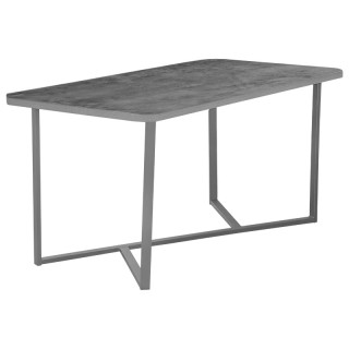 Стол Джаспер (1600*800 столешница F закругл.углы цв.Люкс) бетон тёмный Стол Джаспер (1600*800 столешница F закругл.углы цв.Люкс) бетон тёмный