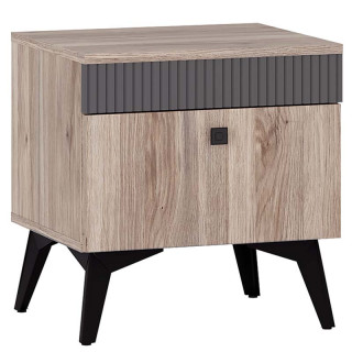 Тумба прикроватная "Кассандра" ТБ-11 Дуб смоки/MF14