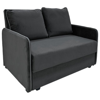 Диван "Слим" двухместный (Велюр Монолит серый)