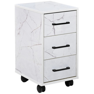 Тумба мобильная без замка Кул-905 310*380*510Н (мрамор белый)