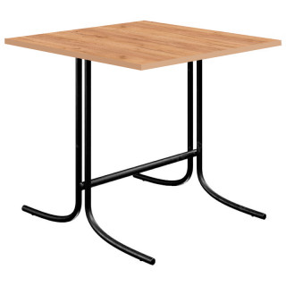 Стол L-образн.каркас (800х800 столешница 16 мм цв. Люкс) Дуб крафт золотой