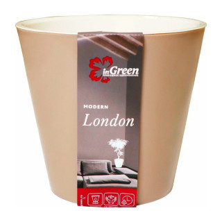Горшок для цветов "London" 1 л (молочный шоколад)