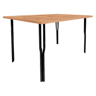 Стол Y-образн.каркас (1200х800 столешница F цв.Люкс) Дуб крафт золотой