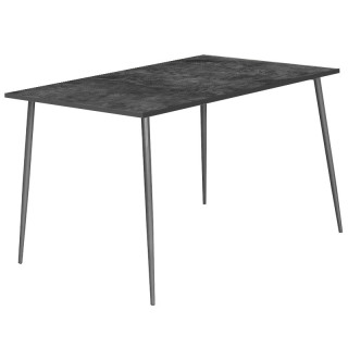Стол Инес цв.каркас (1200*800 столешница 16 мм цв.Люкс) бетон темный