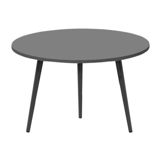 Стол журнальный с ножк.мет.конус..40см (D-600 столешница 16 мм цв.станд.) антрацит