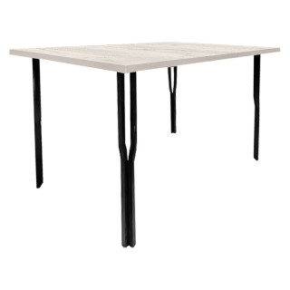 Стол Y-образн.каркас (1200*800 столешница F цв.Люкс) дуб крафт белый