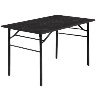 Стол раскл.ножки (1200х800 столешница 16 мм цв. Люкс) Мрамор тёмный