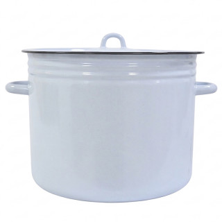 Бак эмалированный 20л цил. без рисунка