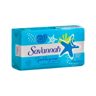 Твердое мыло "SAVAHAN SPARKLING FRESH" 150гр (голубой)