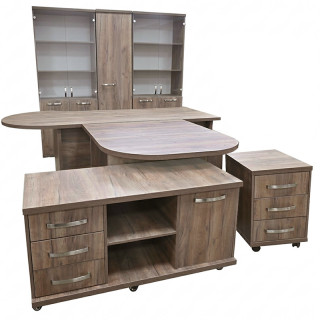 Кабинет руководител "Б-1" цв.Люкс дуб крафт табачный