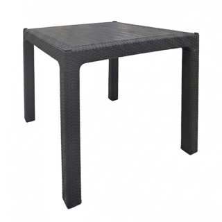 Стол пластик PLASTİK 90*90 RATTAN MASA (коричневый)