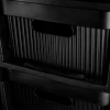 Комод на колёсах "VELVET" (4 ящика; чёрный)