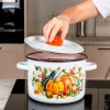 Кастрюля эмал цил Осень 2,9л ТМ Appetite