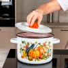 Кастрюля эмал цил Осень 1,5л ТМ Appetite
