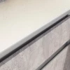 Кухонный гарнитур "Палермо" (2м) Белый текстурный / Цемент светлый / Белый
