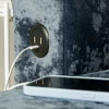 Угловой диван "Тургояк" с USB розеткой (Тёмно-синий Ocean 978)