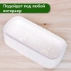 МП3251 Кашпо "СТРИП" 1.7л со вставкой (Белый)