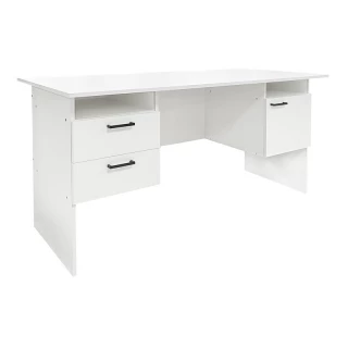 Стол двухтумбовый КУЛ-109, 1500х700х750, белый