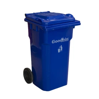 Мусорный бак "Goodbin" 120 л на колесах (синий)